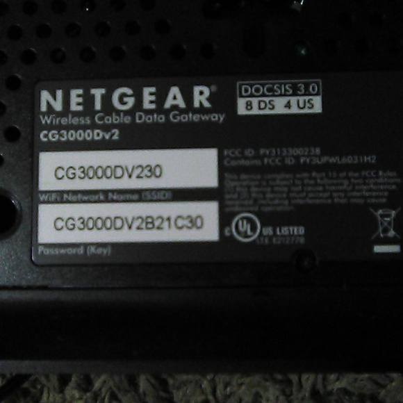Netgear CG3000Dv230 DOCIS 3.0 Modem with wireless router - Picture 3 of 6